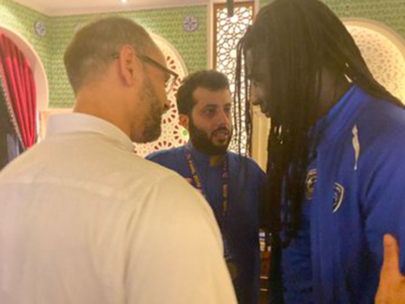 بعد تحقيقهم اللقب القاري  تركي آل شيخ يستضيف لاعبي الهلال
